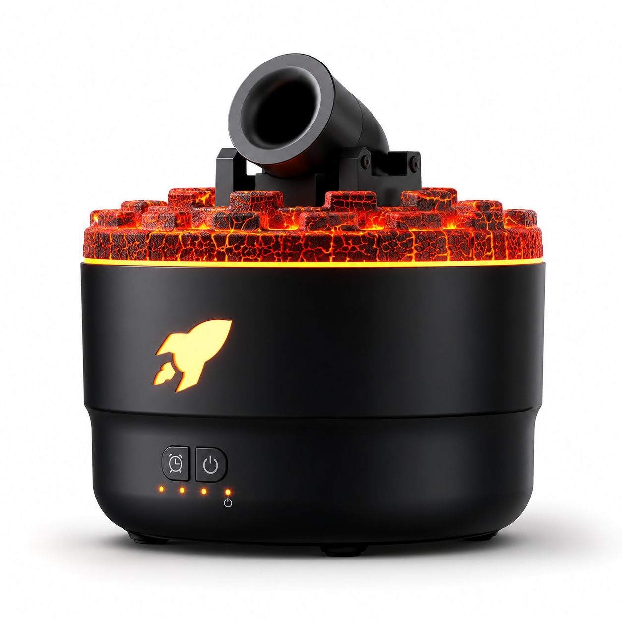 Volcano Flame Aroma Diffuser Smoke Ring Humidifier with Crack Light
