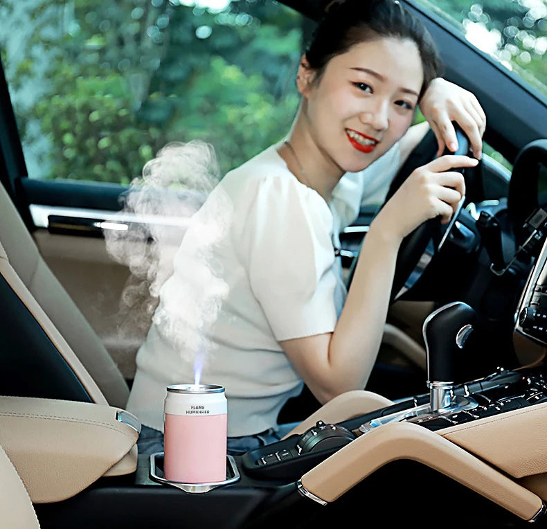 Electric Air Humidifier Portable Car  Creative Cans Type Car Air Humidifier  Diffuser Essential Oils Humidifier Scent Diffuser