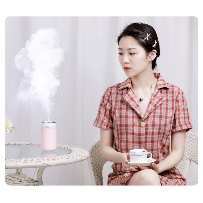 Electric Air Humidifier Portable Car  Creative Cans Type Car Air Humidifier  Diffuser Essential Oils Humidifier Scent Diffuser