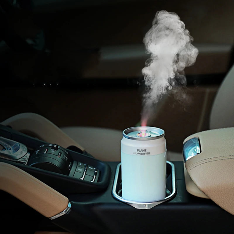 Electric Air Humidifier Portable Car  Creative Cans Type Car Air Humidifier  Diffuser Essential Oils Humidifier Scent Diffuser