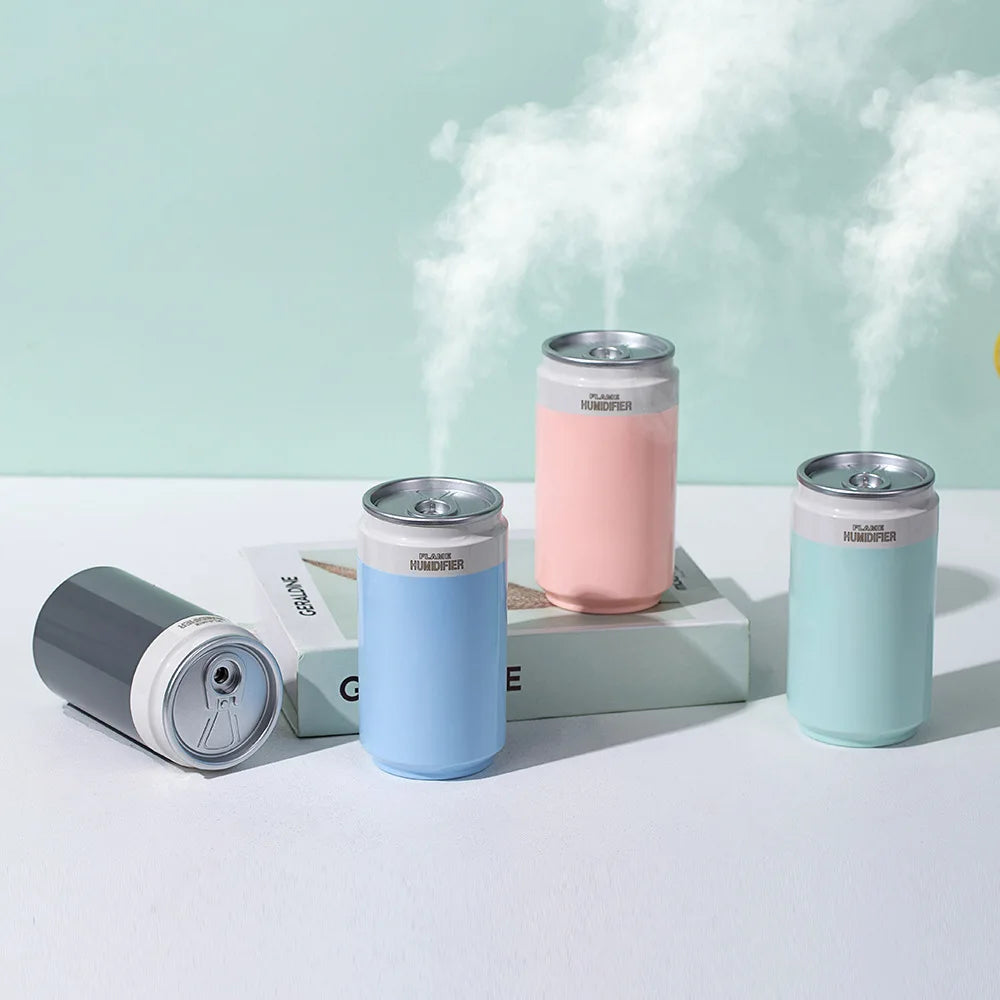 Electric Air Humidifier Portable Car  Creative Cans Type Car Air Humidifier  Diffuser Essential Oils Humidifier Scent Diffuser