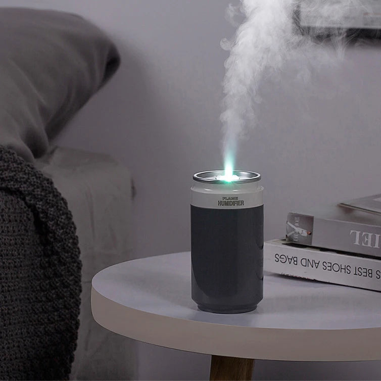 Electric Air Humidifier Portable Car  Creative Cans Type Car Air Humidifier  Diffuser Essential Oils Humidifier Scent Diffuser
