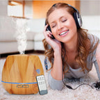 Aroma Essential Oil Diffuser Aromatherapy Ultrasonic Air Humidifier Automatically Remote Control Humidificador 300 500 1000ml