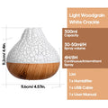 Volcano Air Humidifier 300ml Desktop USB Water Mist Diffuser Purifier Air Freshener Nebulizer with Colorful Ambient Night Light